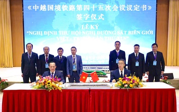 Ký kết Nghị định thư Đường sắt biên giới Việt - Trung, thống nhất vận tải liên vận quốc tế