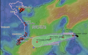 Áp thấp nhiệt đới hoạt động trên Biển Đông