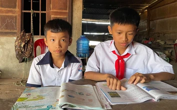 Mồ côi cha vì tai nạn, hai đứa trẻ mịt mờ tương lai