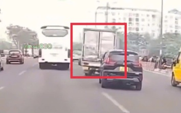 TP.HCM: Phạt nặng tài xế xe tải "diễn xiếc" trên đại lộ Phạm Văn Đồng