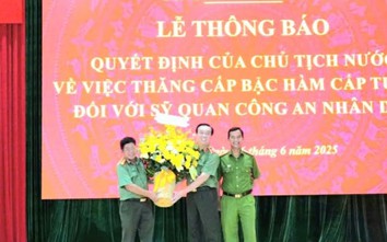 Giám đốc Công an Long An được thăng cấp bậc hàm Thiếu tướng
