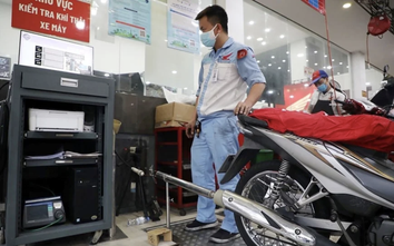 Đồng loạt kiểm định khí thải xe máy sẽ gây tắc nghẽn
