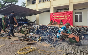 Hơn 1.000 khấu súng tự chế người dân Kon Tum tự nguyện giao nộp được tiêu huỷ thế nào?