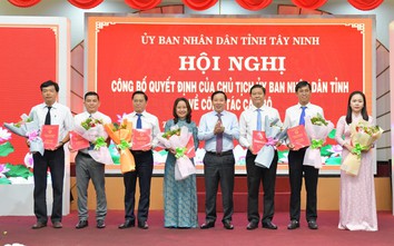 Tây Ninh công bố nhân sự lãnh đạo các sở, đơn vị sau sắp xếp