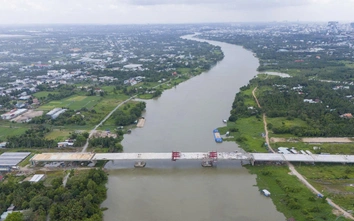 Cận cảnh cầu Bình Gởi trên tuyến Vành đai 3 sau hợp long