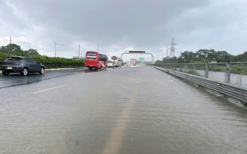 Cao tốc Pháp Vân - Cầu Giẽ ngập sau mưa lớn, đơn vị quản lý khai thác nói gì?