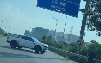 Xử lý nghiêm tài xế ô tô quay đầu đi ngược chiều trên cao tốc Hà Nội - Bắc Giang