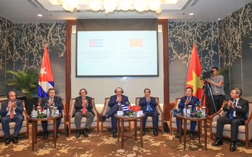 Bí thư thứ Nhất, Chủ tịch nước Cuba Miguel Diaz-Canel Bermudez gặp gỡ doanh nghiệp Việt