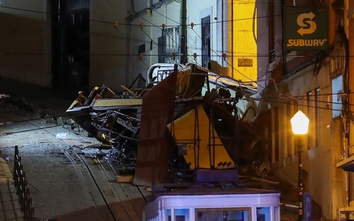 Lisbon: Tàu điện leo núi trật đường ray, ít nhất 15 người thiệt mạng