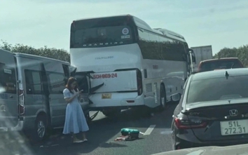 Cao tốc Phan Thiết - Dầu Giây: 7 ô tô va chạm liên hoàn, giao thông ùn tắc kéo dài