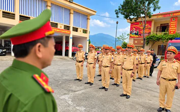 CSGT Lào Cai phân luồng, bảo đảm giao thông thông suốt tại Lễ hội Mường Lò 2026