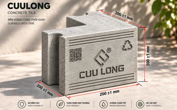Cửu Long Eco ra mắt dòng gạch bê tông vật liệu xanh sau 14 năm nghiên cứu