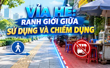 Vỉa hè: Ranh giới giữa sử dụng và chiếm dụng