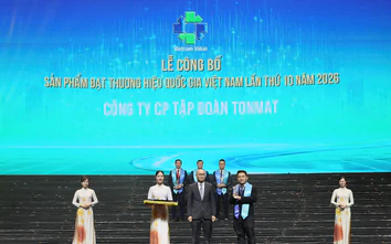 TONMAT Group hai lần liên tiếp nhận vinh danh Thương hiệu quốc gia Việt Nam