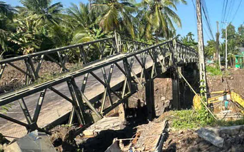 Thông tin sập cầu Ông Cốm ở Vĩnh Long là sai sự thật