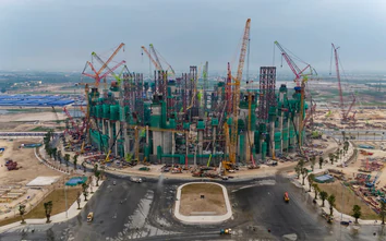 20 nghìn công nhân thi công 3 ca, đẩy nhanh tiến độ xây sân vận động VinFast  - Trống Đồng