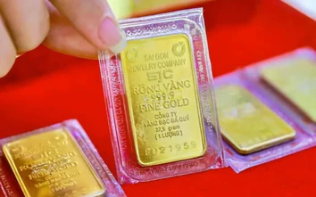 Giá vàng trong nước giảm nhẹ, vàng thế giới thấp nhất hơn 2 tháng