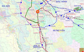 Quy hoạch tuyến đường sắt vành đai phía Đông Hà Nội dài hơn 48km