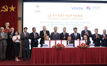 EVN ký hợp đồng gói thầu cơ điện hơn 4.462 tỷ đồng cho thủy điện tích năng Bác Ái