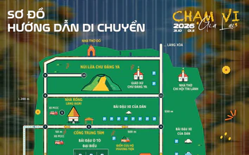 Sơ đồ hướng tuyến để người dân di chuyển trong thời gian Festival cồng chiêng Gia Lai 2026