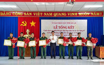 Quân đội, công an góp hơn 77.000 ngày công xây trường học vùng biên Gia Lai