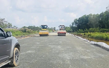 61 ngày đêm đẩy nhanh tiến độ thi công đường Hồ Chí Minh qua tỉnh An Giang
