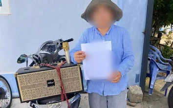 Phát loa đi đòi nợ, một phụ nữ bị Công an Khánh Hòa mời làm việc