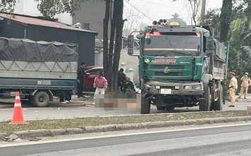 Điều tra vụ xe tải va chạm khiến một CSGT tử vong khi làm nhiệm vụ ở Thái Nguyên