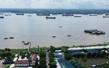 Chạy tàu thử nghiệm trên sông Nhà Bè để đánh giá an toàn cầu Phú Mỹ 2