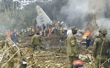 Vụ rơi máy bay quân sự Colombia: Số người thiệt mạng tăng gần gấp đôi