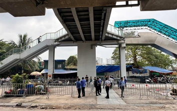 Giải tỏa bãi đỗ xe tự phát khu vực nhà ga đường sắt Cát Linh - Hà Đông