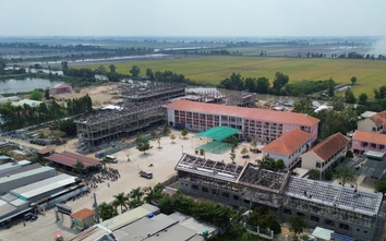 An Giang: Nhà thầu vượt "bão giá", đẩy nhanh tiến độ Trường nội trú Vĩnh Gia