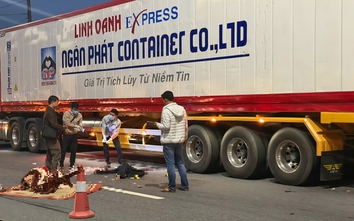 Xe máy va chạm xe đầu kéo trên QL1 qua Huế, một người tử vong tại chỗ