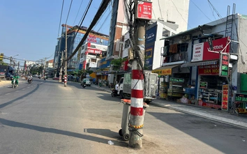Dự án mở rộng đường Nguyễn Thị Định vướng mặt bằng, chậm di dời hạ tầng điện