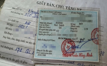 Mua xe chỉ có giấy viết tay, đăng ký lại có bị xử phạt?