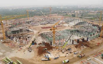 Cận cảnh đại công trường sân vận động PVF quy mô 60.000 chỗ ngồi