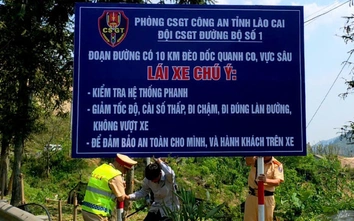 Tăng nhận diện nguy hiểm trên cung đường đèo dốc ở Lào Cai
