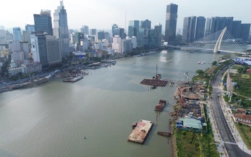 Cầu đi bộ qua sông Sài Gòn tăng tốc về đích, hướng tới hoàn thành dịp 2/9