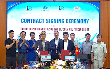 Phà Rừng ký hợp đồng đóng mới 10 tàu chở dầu/hóa chất cho đối tác Hàn Quốc