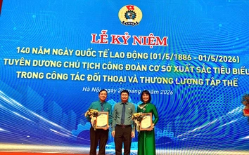 Hai Chủ tịch Công đoàn trong hệ thống ngành Xây dựng được vinh danh vì người lao động