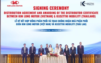 Kim Long Motor ký kết phân phối xe bus tại thị trường Thái Lan