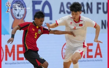 Thắng đậm Timor Leste, tuyển futsal Việt Nam rộng cửa vào bán kết