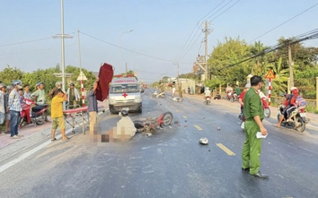 Hai xe máy đối đầu trên đường tỉnh ở Tây Ninh, 1 người tử vong