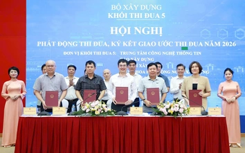 Khối thi đua 5 Bộ Xây dựng ký giao ước, quyết tâm bứt phá trong năm 2026