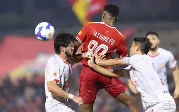 V-League: Bùi Tiến Dũng lập cú đúp, Thể Công Viettel thắng nhẹ Hà Tĩnh
