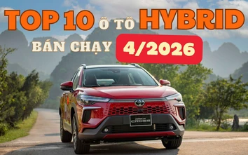 TOP 10 ô tô hybrid bán chạy nhất tháng 4/2026