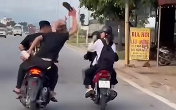 Xử lý nhóm thanh niên đi xe không biển số, dùng dép đánh người đi đường ở Hải Phòng