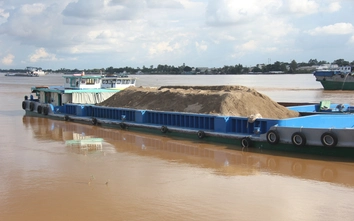 Đồng Tháp: Thêm một mỏ cát trên sông Hậu sắp được khai thác
