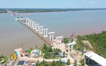Siết chặt an toàn lao động tại công trường cầu Đại Ngãi