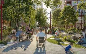 Toronto quy hoạch khu phố đặc biệt, biến đường phố thành công viên, giảm thiểu ngập lụt